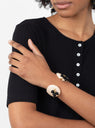Crandall Laurel Cuff Ivory from Rachel Comey at Couverture & the Garbstore
model 