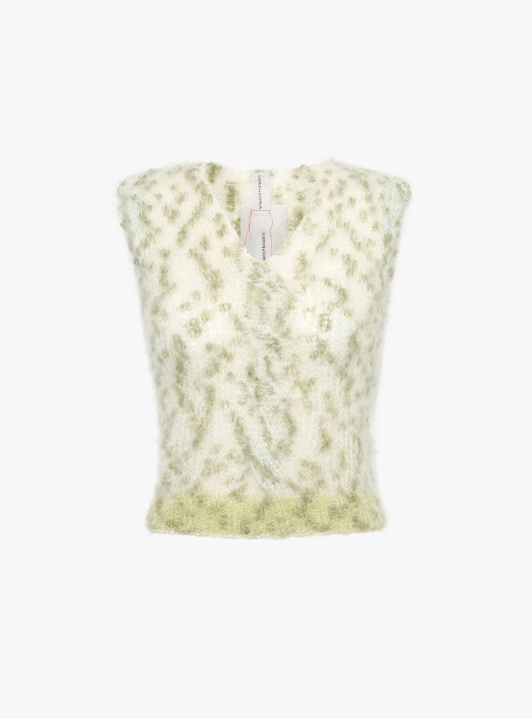 The Ata Knit Top from Gudrun &amp; Gudrun arrives in Green Tones at couverture & The Garbstore 
front