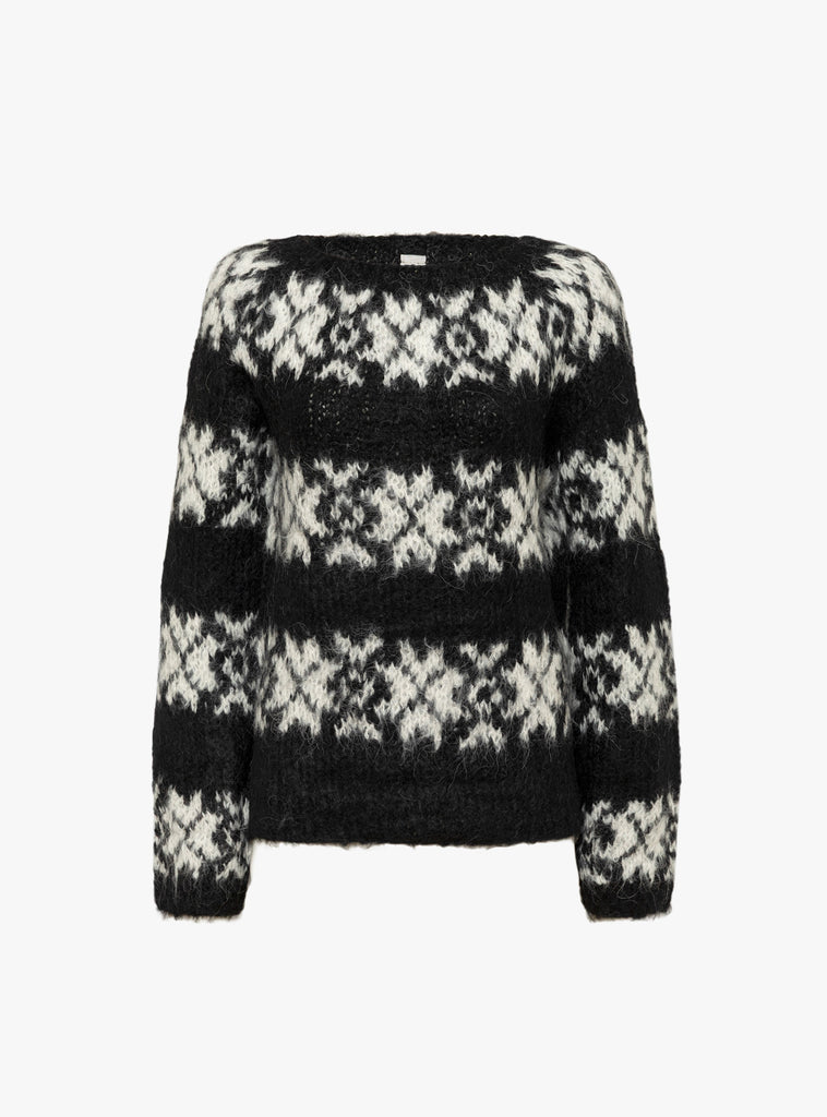 The Inka Jumper from Gudrun &amp; Gudrun arrives in Black with Off White at Couverture & The Garbstore
front 