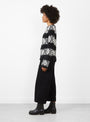 The Inka Jumper from Gudrun &amp; Gudrun arrives in Black with Off White at Couverture & The Garbstore
model side