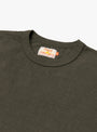 Haleiwa Short Sleeve T-shirt Black Olive at Couverture & The Garbstore
neckline 
