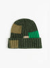The 5G Wool Tugihagi Knit Beanie in Khaki from Kapital at Couverture & The Garbstore
front 