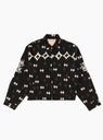 The Rayon Twill Ainu Mosir Drizzler Jacket from Kapital at Couverture & The Garbstore
front 
