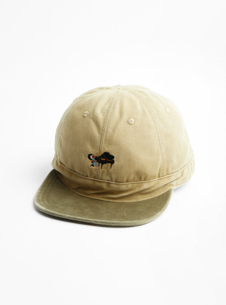 Chino Brimfield Cap (Life Scherzo) from Kapital at Couverture & The Garbstore
front 