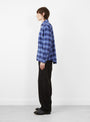 The Big Boy Pants from Polar Skate Co arrive in Black with Blue Stitching at Couverture & The Garbstore
model side