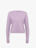 The No 451 Lisa Long Sleeve T-Shirt from Extreme Cashmere arrives in Lila at Couverture & The Garbstore
front 