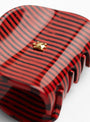 The Adorable Claw Clip Pencil Stripes Red from Turtle Story at Couverture & The Garbstore
detail 
