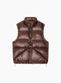 The Micro Ripstop Down Vest from Stüssy arrives in Brown at Couverture & The Garbstore
front 