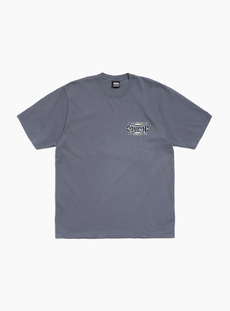 The Champion Oval Pigment Dyed Tee from Stüssy arrives in Navy at Couverture & The Garbstore
front