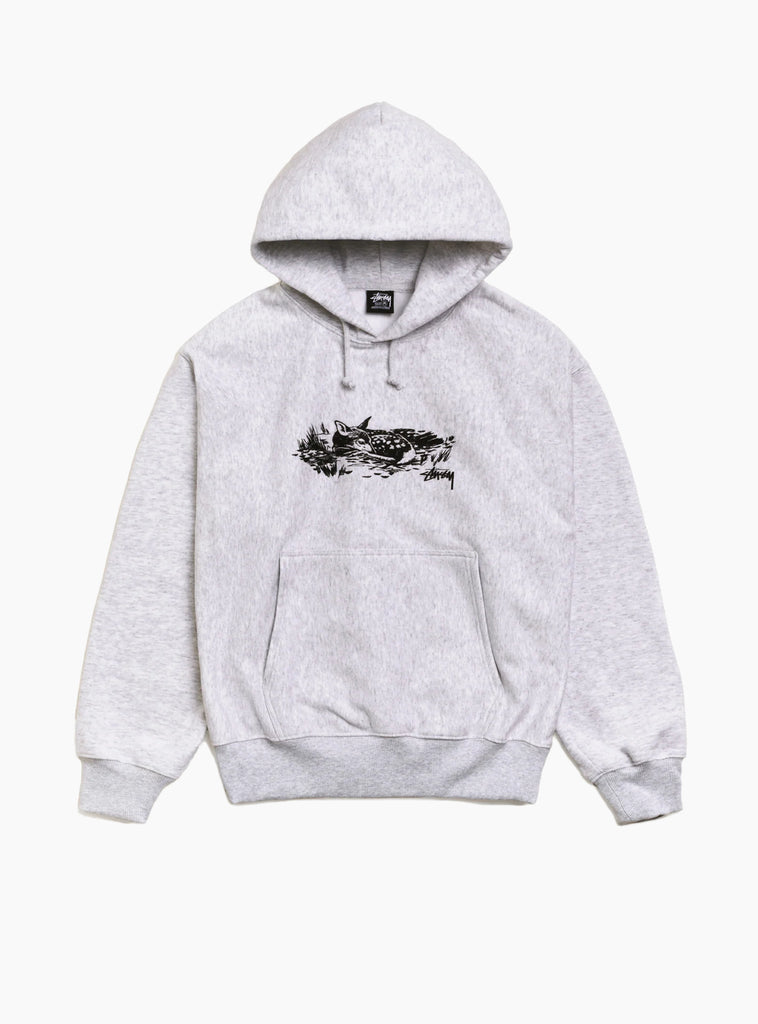 The Fawn Hood from Stüssy arrives in Ash Heather at Couverture & The Garbstore
front 