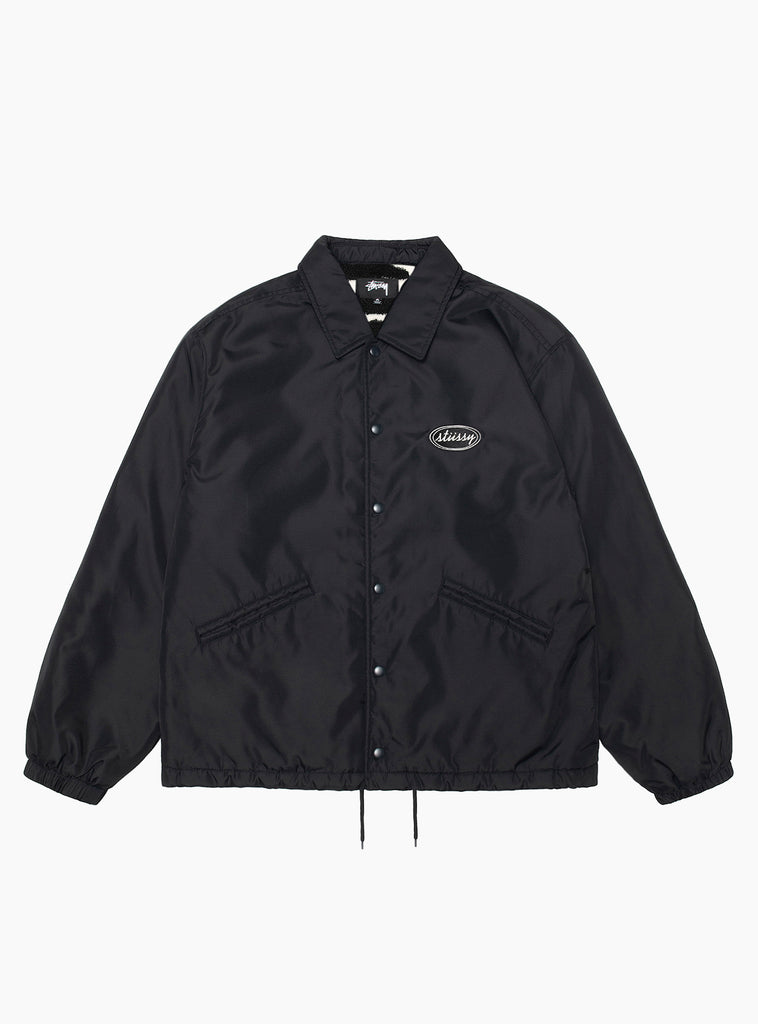 The Coaches Jacket from Stüssy arrives in Black at Coverture & The Garbstore
front