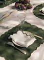 Scalloped Napkins in White & Green  Tomète at Couverture & The Garbstore
lifestyle