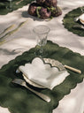 Scalloped Napkins in White & Green  Tomète at Couverture & The Garbstore
lifestyle