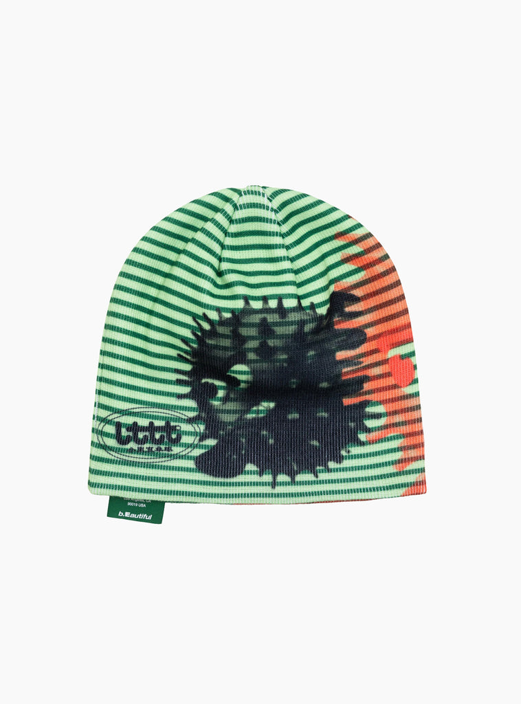The x LTTT Puffy Fish Beanie from b.Eautiful arrives in Lime and Red at Couverture & The Garbstore
front 
