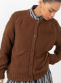 The Atomic Cardigan from YMC arrives in Brown at Couverture & The Garbstore
front model 