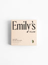 The Mulberry Silk Pillowcase from Emily's Pillow comes in Green Stripe at Couverture & The Garbstore
box