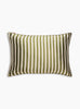 The Mulberry Silk Pillowcase from Emily's Pillow comes in Green Stripe at Couverture & The Garbstore
front 