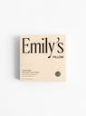 The Mulberry Silk Pillowcase from Emily's Pillow comes in Sage Green at Couverture & The Garbstore
box 