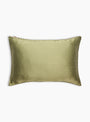 The Mulberry Silk Pillowcase from Emily's Pillow comes in Green Vichy at Couverture & The Garbstore
front