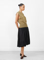 The Flecked Cotton Waistcoat Copal from Cordera at Couverture & The Garbstore
model side 