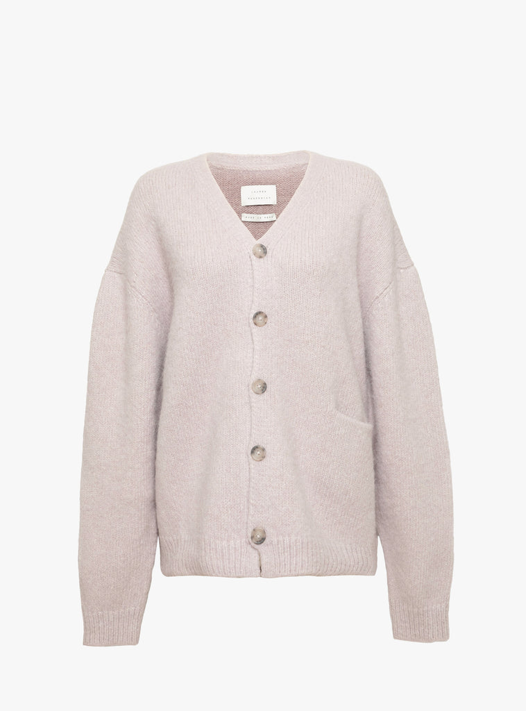 The Loft Cardigan Lavender from Lauren Manoogian at Couverture & The Garbstore
front 
