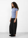 Tee Shirt Koel Blue from Baserange at Couverture & The Garbstore
model side 
