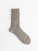 Wool Top Toe Line Socks Grey from Mauna Kea at Couverture & The Garbstore
front 