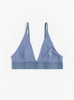 Triangle Bra Koel Blue from Baserange at Couverture & The Garbstore 
front 