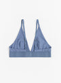 Triangle Bra Koel Blue from Baserange at Couverture & The Garbstore 
back
