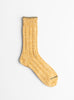 Wool Top Toe Line Socks Yellow from Mauna Kea at Couverture & The Garbstore
front 