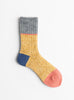 Wool 3 Side Switching Socks Mustard from Mauna Kea at Couverture & The Garbstore
front 