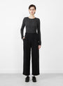 Japanese Stitch Cotton Georgia Trouser Washed Black from Cawley at Couverture & The Garbstore
front model 