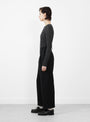 Japanese Stitch Cotton Georgia Trouser Washed Black from Cawley at Couverture & The Garbstore
side 