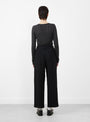 Japanese Stitch Cotton Georgia Trouser Washed Black from Cawley at Couverture & The Garbstore
back