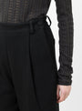 Japanese Stitch Cotton Georgia Trouser Washed Black from Cawley at Couverture & The Garbstore
detail 