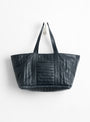 Quilted Nappa Large Tote with Coin Purse Navy from Cawley at Couverture & The Garbstore

front 