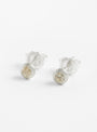 Bud Stud Earrings Saphire and Silver