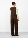The Vestio Top from Rachel Comey in Chocolate at Couverture & The Garbstore
model back 