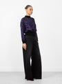 The Nottie Top from Rachel Comey arrives in Midnight Purple at couverture & The Garbstore
model side