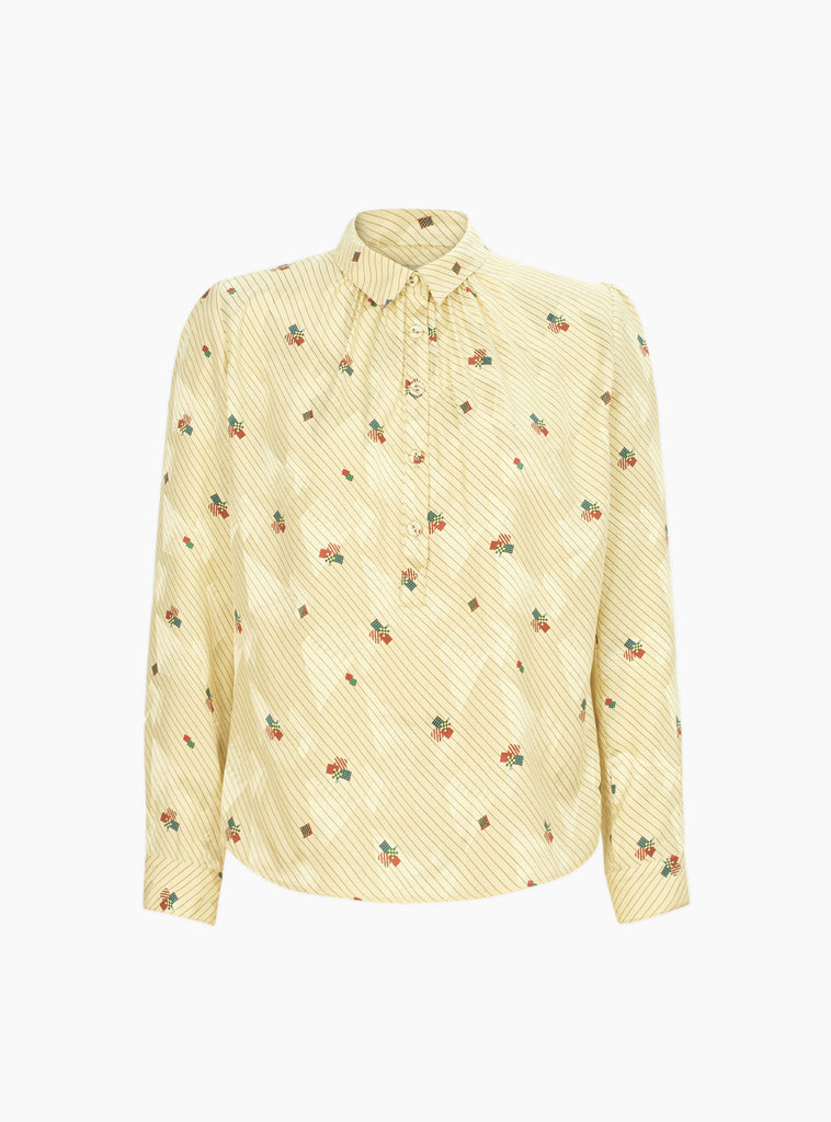 The Bainville Top from Rachel Comey arrives in Cream at Couverture & The Garbstore front 