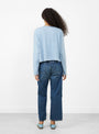 The Fercy Long Sleeve T-Shirt from Bellerose comes in Nirvana at Couverture & The Garbstore
model back 