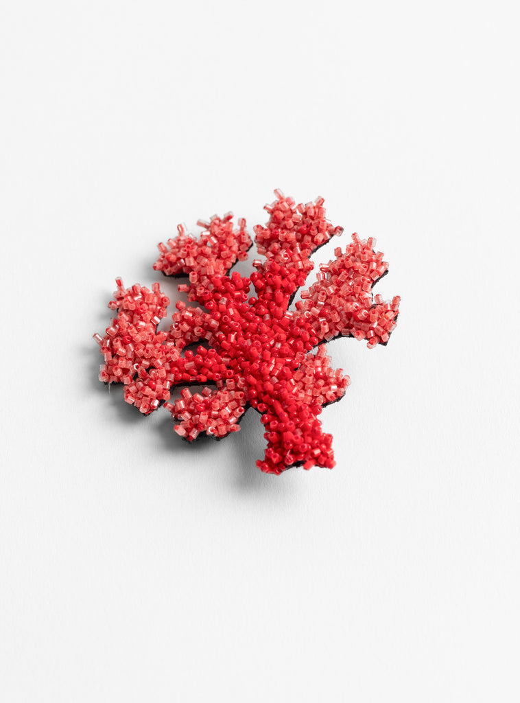 The Coral Brooch from Trovelore at Couverture & The Garbstore
front 