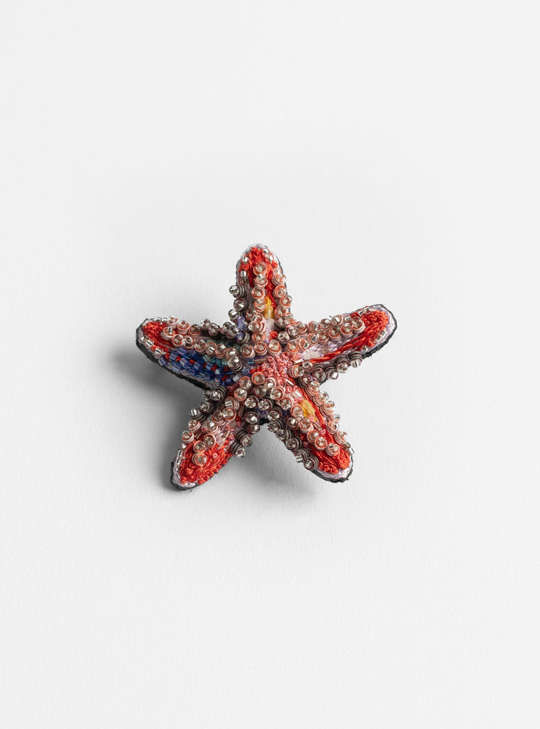 The Pink Star Brooch from Trovelore at Couverture & The Garbstore
front 