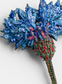 The Blue Cornflower Brooch from Trovelore at Couverture & The Garbstore
beading 