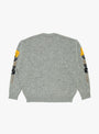 The 5G Wool Peckish Totem Pole Crew Sweater Grey from Kapital at Couverture & The Garbstore
back