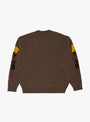 The 5G Wool Peckish Totem Pole Crew Sweater Brown from Kapital at Couverture & The Garbstore
back