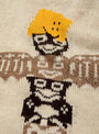 The 5G Wool Peckish Totem Pole Crew Sweater Natural from Kapital  at Couverture & The Garbstore
detail 