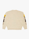 The 5G Wool Peckish Totem Pole Crew Sweater Natural from Kapital  at Couverture & The Garbstore
back