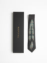 The Silk Twill DOG-TEAM Tie Black from Kapital at Couverture & The Garbstore
box 