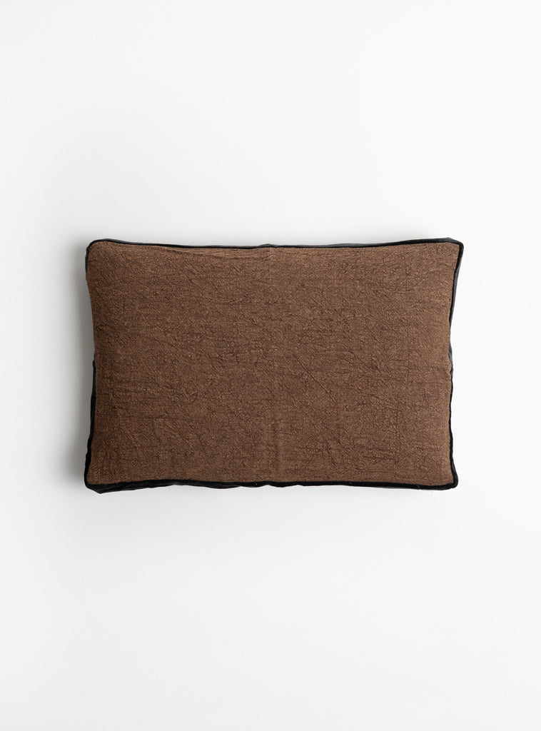 Border Cushion Chocolat from Pomax at Couverture & The Garbstore
front 